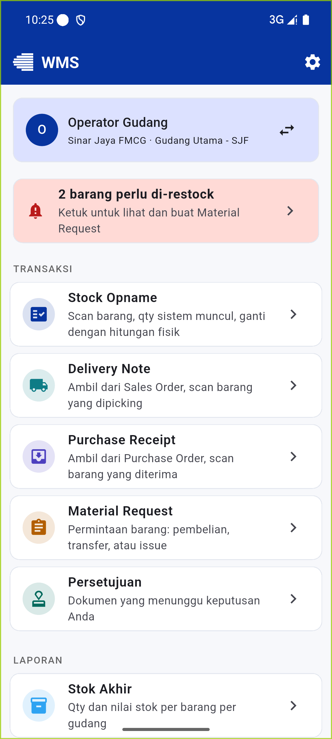 02 home operator - PT Digital Asia Solusindo - Warehouse Management System