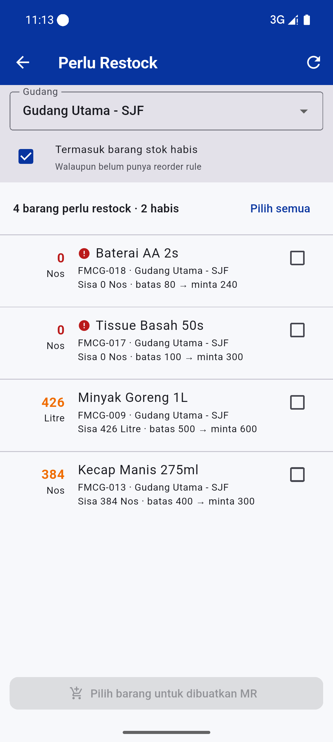 16 restock - PT Digital Asia Solusindo - Warehouse Management System